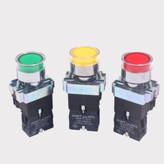 22mm Push Switch Button Momentary Metal LED Self-Reset 24V/220V Illuminated
