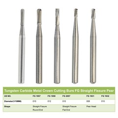 Wave Dental Carbide Burs FGOS Surgical Length 25mm Friction Grip FG 19mm Round