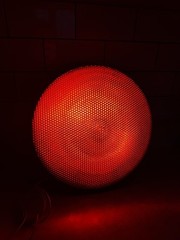 GE 12″ Red LED Traffic Signal Clear Lens 120v 6.3w DR6-RCFB-VLA