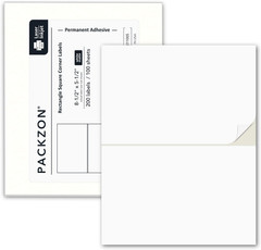 Shipping Labels with Self Adhesive, Square Corner, for Laser & Inkjet Printers,