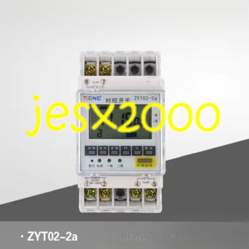 1PC new TOONE microcomputer time control switch ZYT02-2a second loop #LM