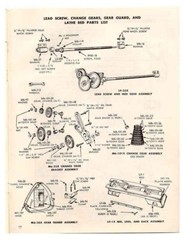 618 Back Geared Screw Cutting Lathe Operator & Parts Manual Fits Atlas 6 inc