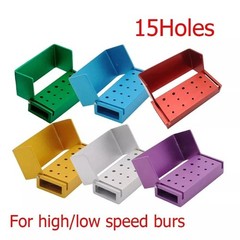 Dental Autoclave Aluminium Disinfection Box Bur Block Holder Organizer 10 Types