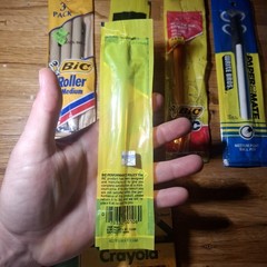 Vintage 1980s Bic Crayola pens color Papermate pencils NOS Lot