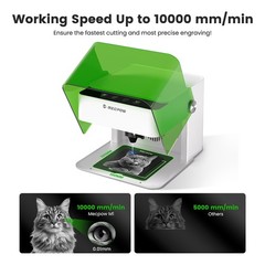 Mecpow M1 3.5W Mini Diode Laser Engraver,10000mm/min,Engraving Cutter Machine