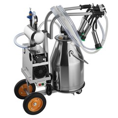 VEVOR Electric Cow Milking Machine Milker Machine 6.6 Gal / 25 L Bucket for Cows