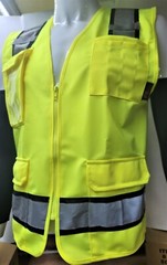 FX Two Tone Blue Safety Vest with 4 Front Pocket XSmall to 3XL