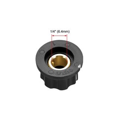 6.4mm Shaft Hole Potentiometer Control Rotary Knobs Effect Pedal Knobs Black