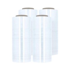 Stretch Wrap Cast Hand Shrink Film 3” 12 Inch x 1500 Feet 70 Gauge 4 Rolls/Case
