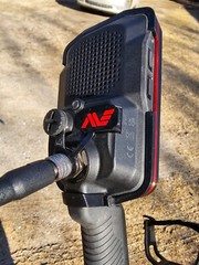 Minelab Manticore Two Tone Black/Red Flex-Rubber Protective Control Unit Cover. 