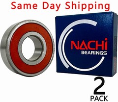 2PCS 6203-2NSE9 CM NACHI Brand Rubber Seal Ball Bearing 17x40x12 6203 2RS 6203RS