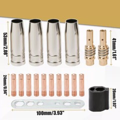17pcs Flexible mig welding neck 035 M6 Nozzle Kit for MB 15AK MIG Welding Gun