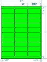 Besteck 100 Sheets / 3000 Fluorescent Fba And Word Compatible Size Address