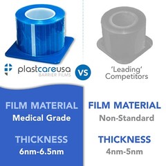 Blue Barrier Film, Plastic Sheets, Tape for Dental Tattoo Medical Adhesive Roll