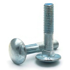 M10-1.5 Carriage Bolts Metric DIN 603 Class 4.6 Zinc Plated Steel -Pick Size+QTY