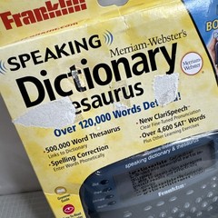 Franklin Speaking Dictionary & Thesaurus Merriam Webster Bookman MWS-1840 NEW