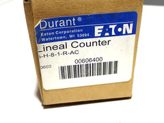 5-H-8-1-R-AC EATON DURANT MECHANICAL LINEAL COUNTER NEW