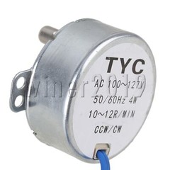 Small Synchronous Motor AC 110V 10-12RPM 50/60Hz 4W CCW/CW Torque 2kgf.cm