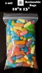 10″ x 13″ Clear Zip Seal Plastic Bags 2Mil Jewelry Pill Zipper Top Lock Baggies