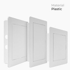 White Access Panel For Drywall ABS Plastic Square Wall Ceiling 4×6 Inch HVAC