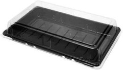 ST-5-015 Blue/Black/Sakura PET Sushi Trays with Lids 8.43″*5.24″*1.3″ in