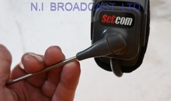 4x Satcom headsets  sold as shown, (no warranty)