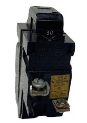 Pushmatic P230 circuit breaker, 30 amps, 2 poles, Box Lugs 120/240 VAC, used (C)