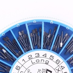120/240pcs Dental Screw Post Completed Kit Silver/Gold Plated Endo Conical Pins