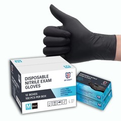 GP Craft Black 6Mil Nitrile Disposable Gloves Latex-Free (100/Count) XXL