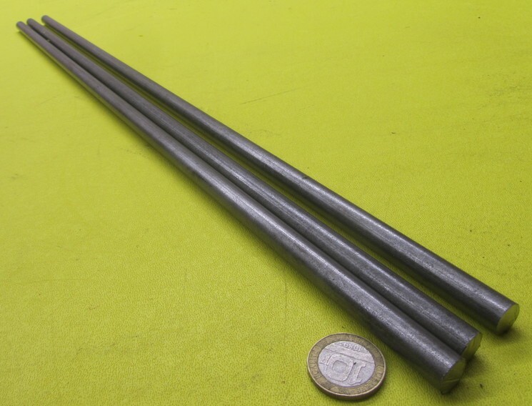 4140 Alloy Steel CF Rod Round Bar, 7/16″ Dia. x 2 Ft Length, 3 Units, 6 Ft