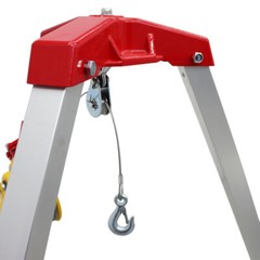 Confined Space Tripod Kit Emergency Rescue Aluminium Alloy 1200 Pounds 20 Meters