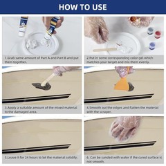 Gel Coat Repair Kit Boat Fiberglass Scratch Marine Gelcoat Filler Color Match