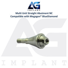 10 Straight Multi Unit Prosthetic NC X-FIT Megagen® BlueDiamond Compatible 4.8mm