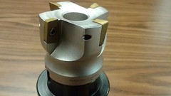 2″ 90 degree indexable face shell mill,face milling cutter APKT, w. CAT40 arbor