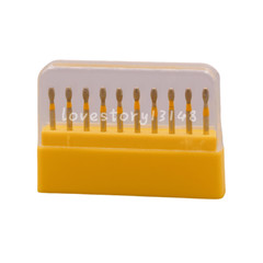 30 Burs Dental Diamond Burs EGG Shape FG 379/023XF Extra Fine Coarse Fine Yellow