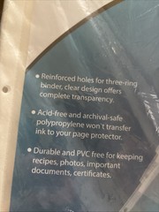 KTRIO 8.5×11″ Top Load Sleeveless Page Protectors – Clear, Pack of 50