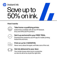 HP DeskJet 2952 Wireless All-in-One Color Inkjet Printer, 3 Months Free Instant