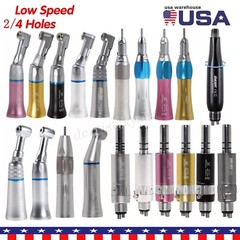 Dental Low Speed Handpiece Contra Angle Straight Air Motor / 4:1 Hygiene Prophy