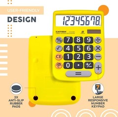 Compact LCD Calculator with 4 Functions & Solar Power – Ideal for Home or Office