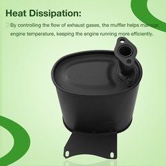 Generator Exhaust Muffler Silencer For Champion Honda GX340 GX390 Predator 46596