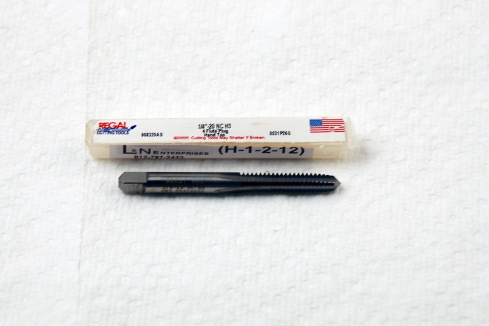 1/4 X 20 UNC HSG H3 4 FLUTE PLUG TAP (H-1-2-12)