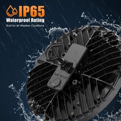 120V US Plug 150W LED High Bay Light Fixture Warehouse Garage 4500K/5000K/5700K