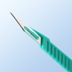 Disposable Sterile Scalpels Stainless Steel Blade/Plastic Handle 4 Models #10-15