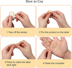 1000PCS Jewelry Price Stickers Blank Jewelry Price Tags Self Adhesive Small