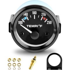 2″” 52mm Water Temp Gauge, 100-250℉ Water Temp Thermometer Meter Kit Car Access