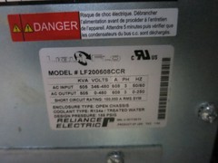 Carrier Chiller Frequency Drive Motor Control 505 kVA LiquiFlo LF200608CCR 19XV