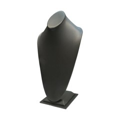 15″H Slate Gray Leatherette Necklace Stand Display Fixture Retail Store Showcase