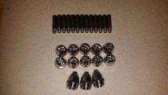 Colossal Tech CUT50F & CUT50DF Plasma Cutter Consumables 13 electrodes & 13 tips
