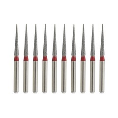 Dental Diamond Burs FG 850/016F Round End Taper Fine Grit Red High Speed Dia Bur