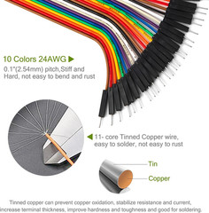 120 Pin 10Cm 20Cm 30Cm Long Header Jumper Wire Dupont Cable Line Connector Assor